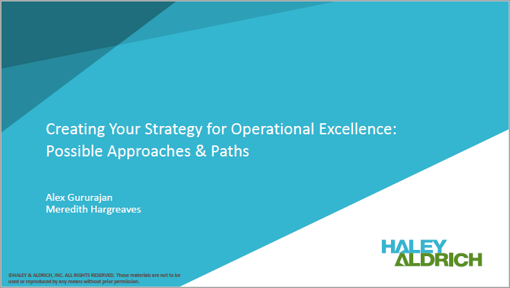 Creating a Strategy for Operational Excellence - Alex Gururajan